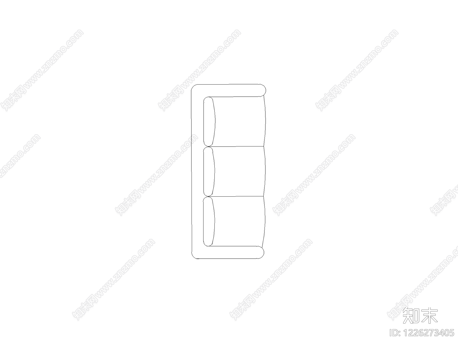 沙发cad施工图下载【ID:1226273405】