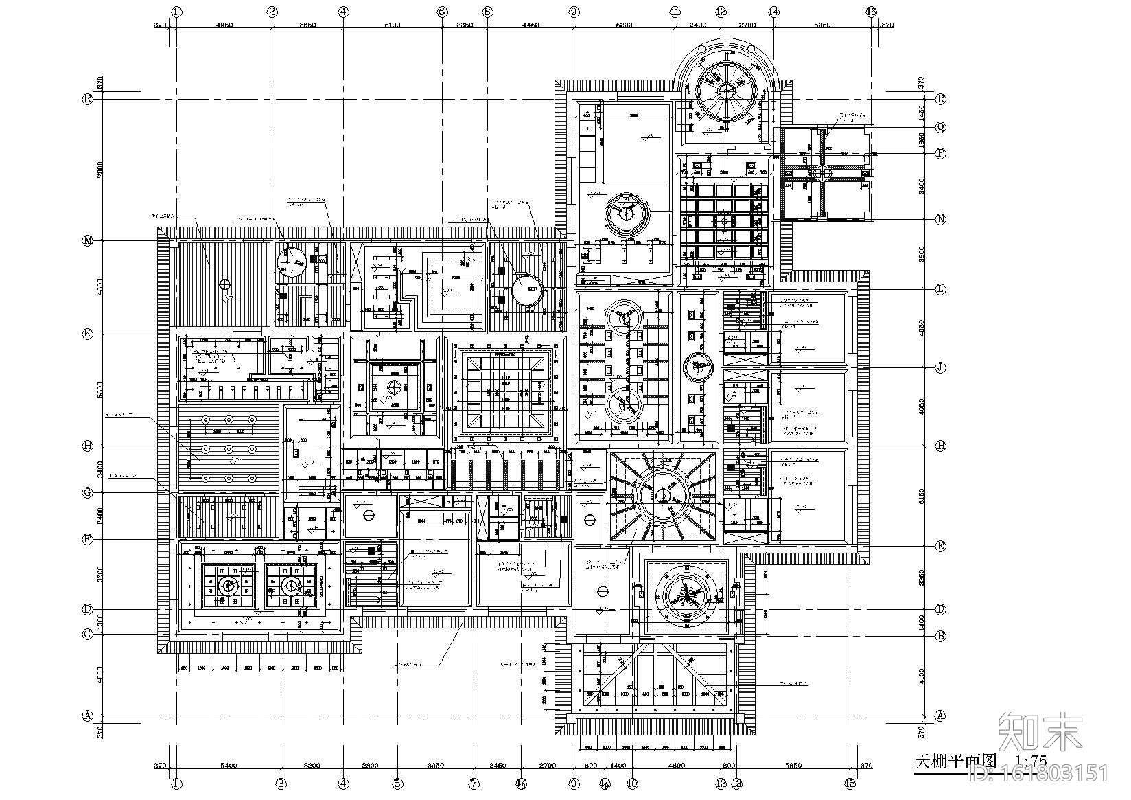 某酒店室内装饰设计项目施工图cad施工图下载【ID:161803151】