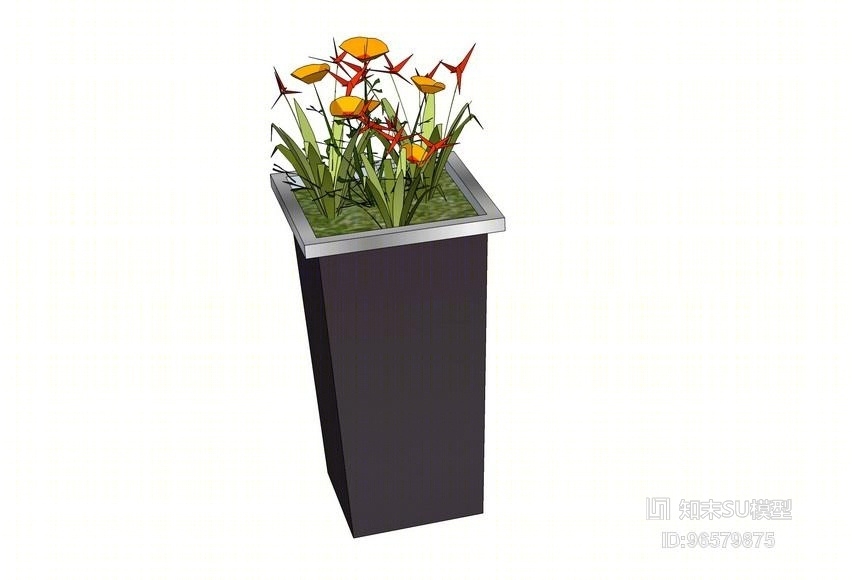 现代花钵SU模型下载【ID:96579875】