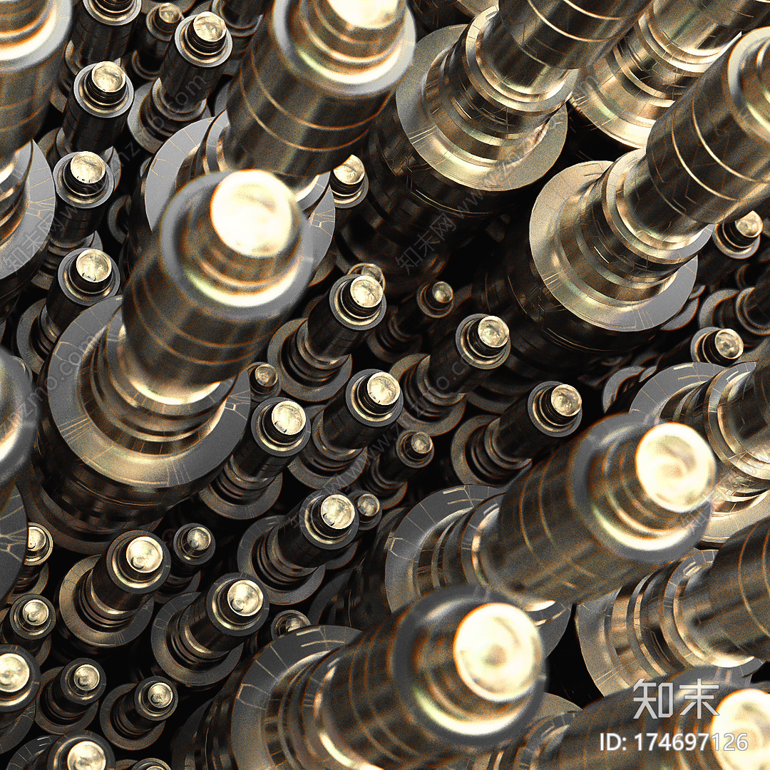 圆的墨盒C4D动画工程文件分享CG模型下载下载【ID:174697126】