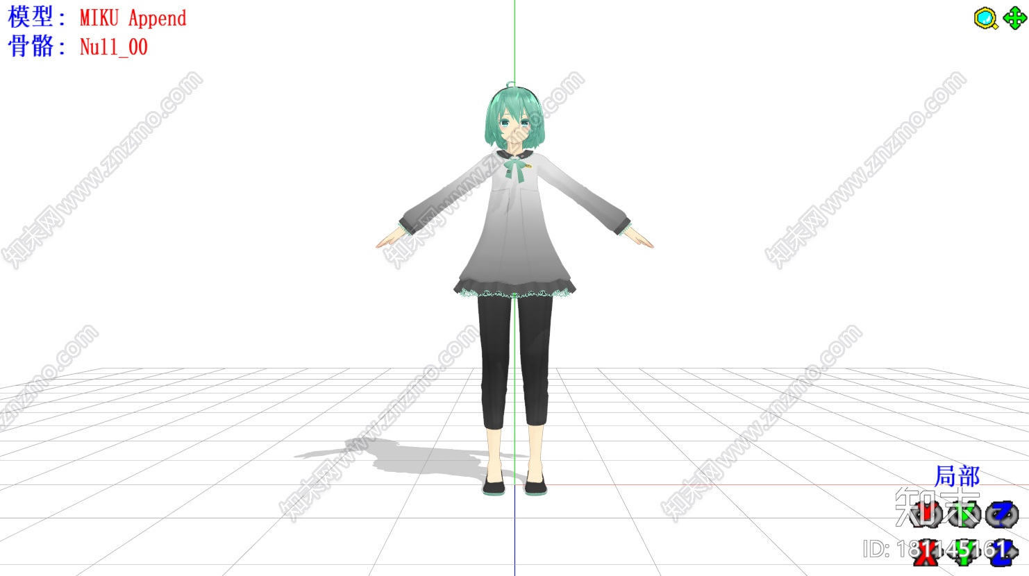 Tda式改変ミク_ボブmmd模型下载【ID:181145161】