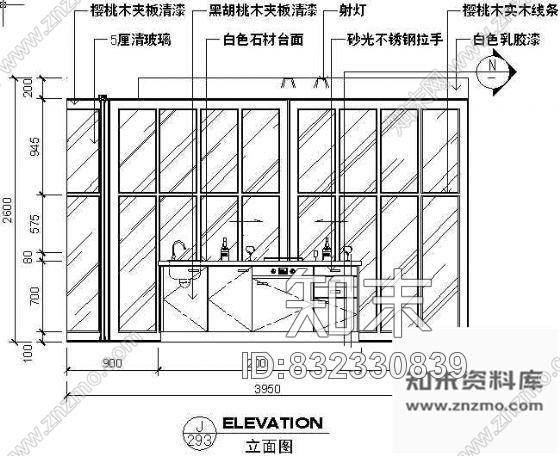 图块/节点厨房立剖面图施工图下载【ID:832330839】