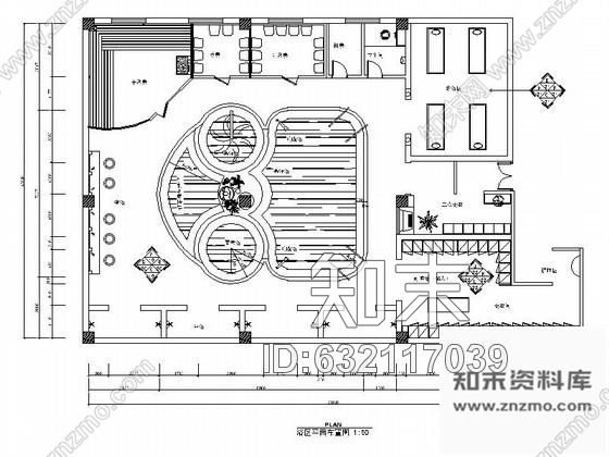 施工图某洗浴中心浴区设计装修图cad施工图下载【ID:632117039】