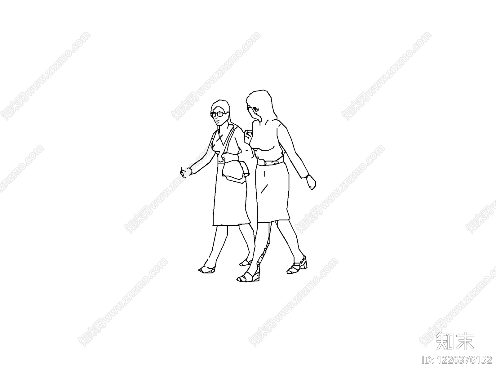 人物cad施工图下载【ID:1226376152】