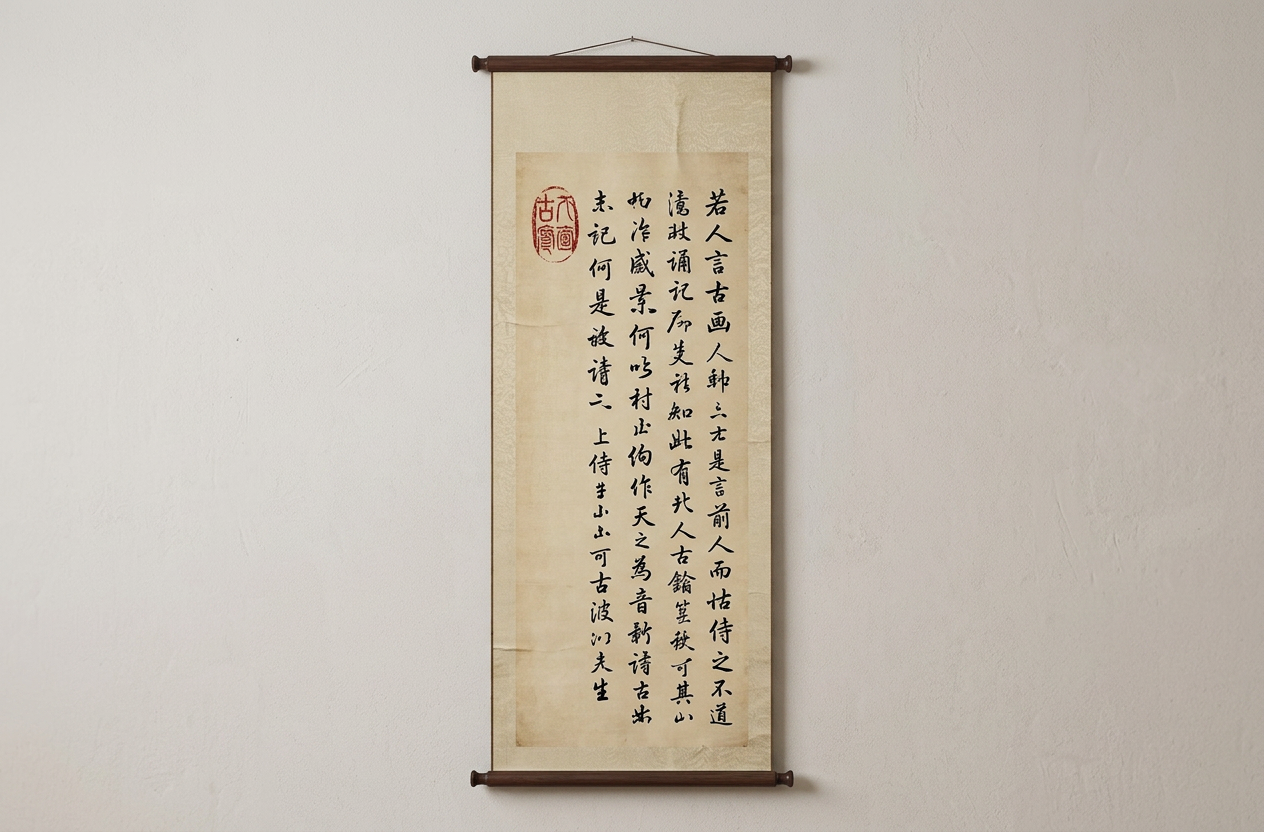 中式字画SU模型草图