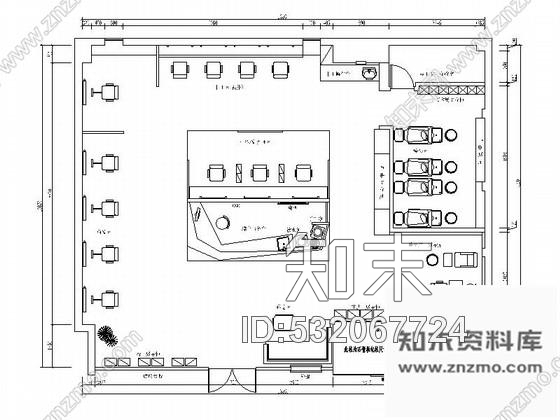 施工图重庆奢华典雅风格知名理发店装修施工图含效果施工图下载【ID:532067724】