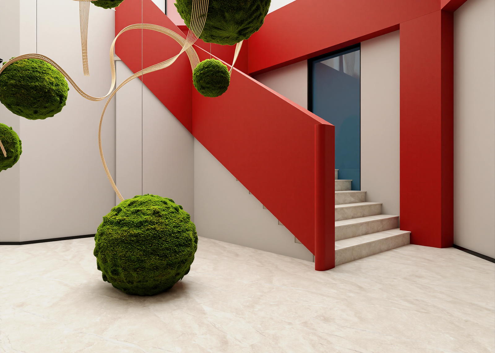 侘寂艺术展厅3D模型下载【ID:1215119793】