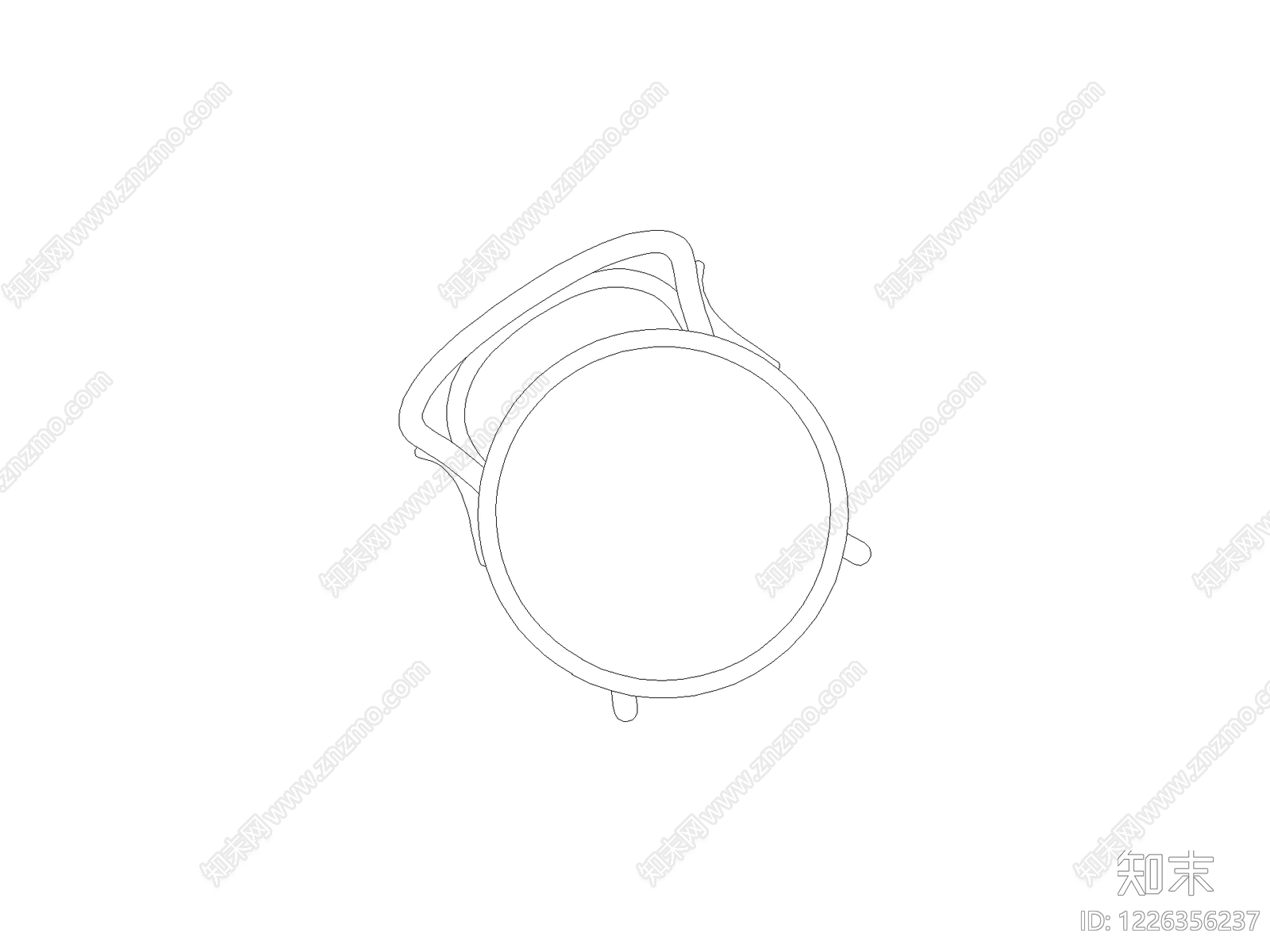 现代椅子CAD图纸