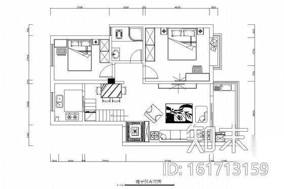 [江西]托斯卡纳花园小区田园风格三居室复式装修图（含效...cad施工图下载【ID:161713159】