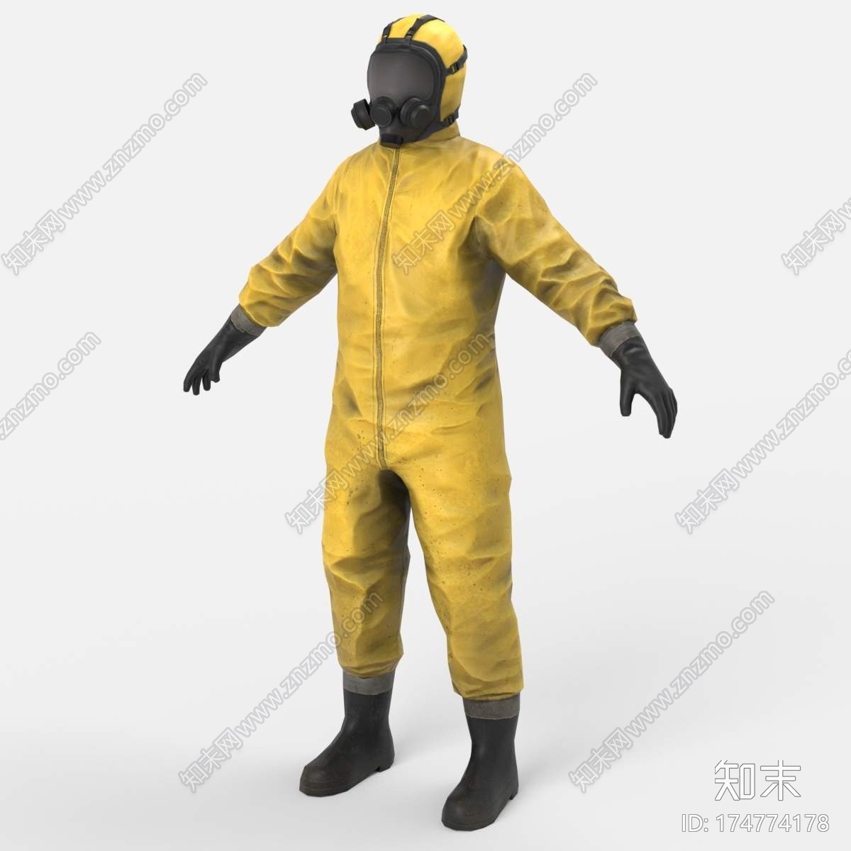 来自分裂细胞黑名单3D的ChemsuitCG模型下载【ID:174774178】