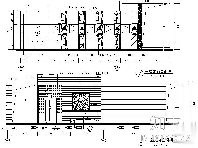 [安徽]全套完整海鲜酒家室内设计施工图施工图下载【ID:161770143】