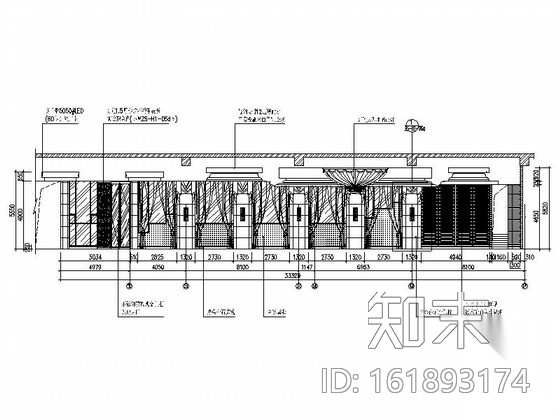 [烟台]商贸城五星级酒店婚宴大厅及豪华包间装修施工图cad施工图下载【ID:161893174】