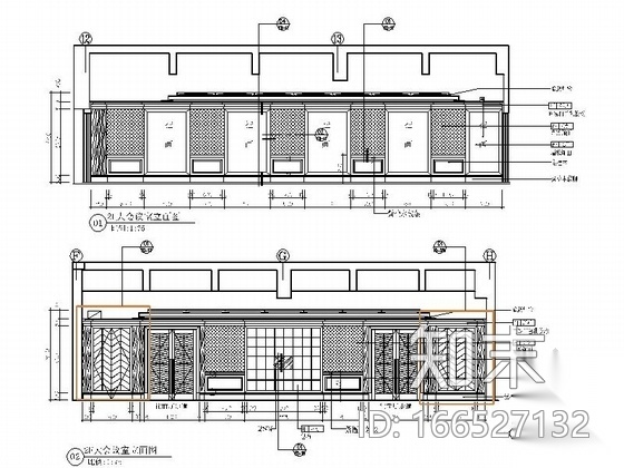 [深圳]荣获全国建筑工程装饰奖豪华五星级酒店室内装修...cad施工图下载【ID:166527132】