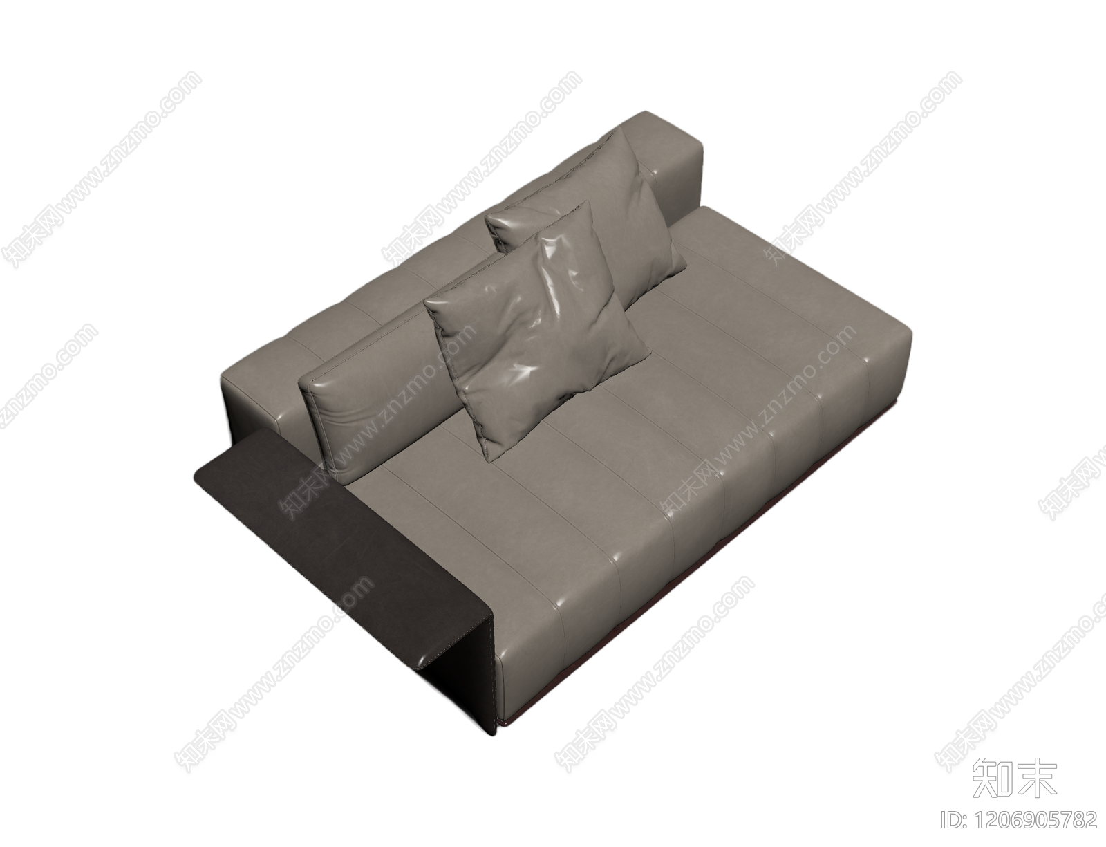现代皮质沙发组件3D模型下载【ID:1206905782】