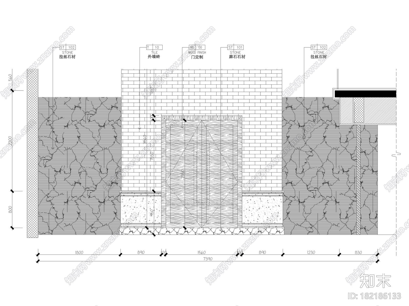 [安徽]棠樾现代三层别墅室内装修设计施工图施工图下载【ID:182186133】