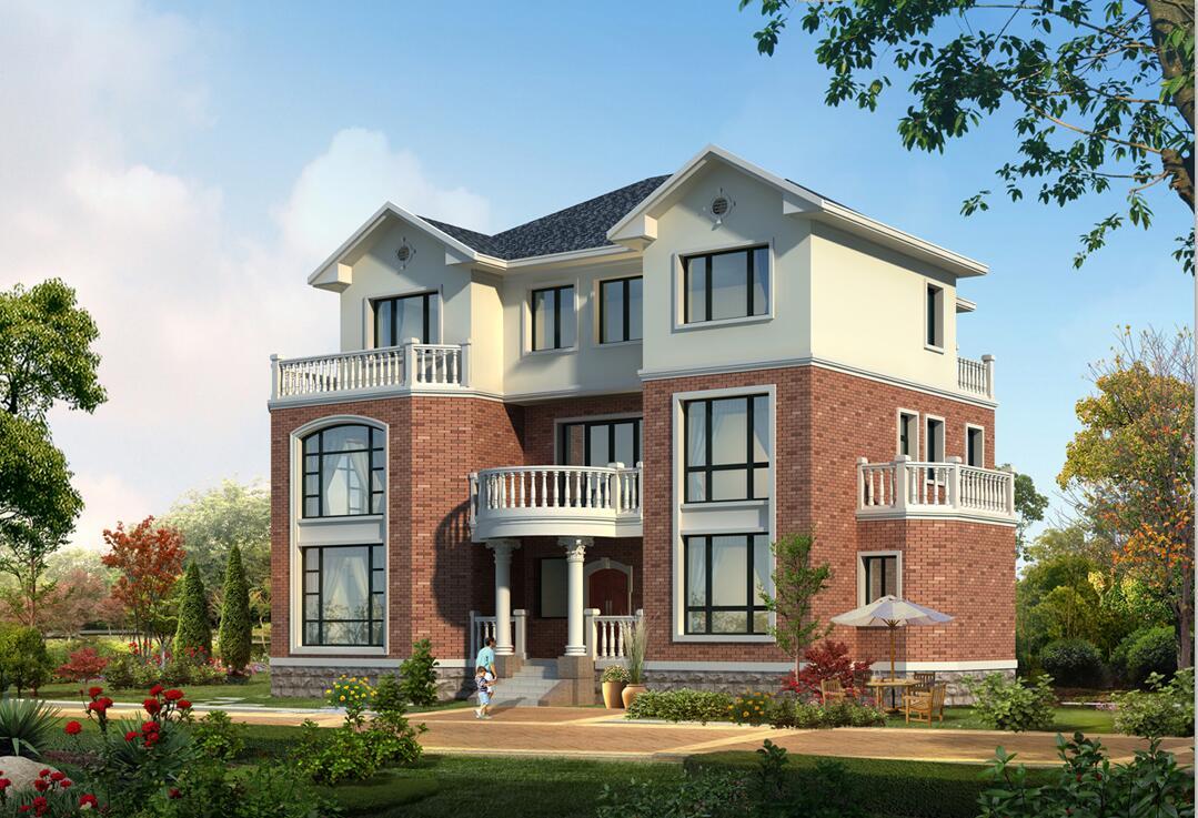 3层独栋别墅建筑设计框架结构(包含效果图+CAD)施工图下载【ID:149863124】