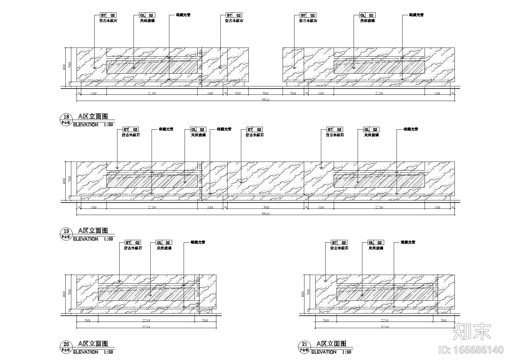 [辽宁]人山人海餐厅沈阳分店施工图+效果图施工图下载【ID:166686140】