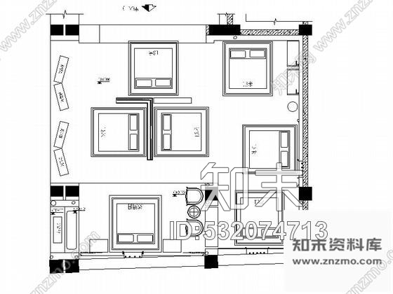 施工图福建床垫系列家具专卖店室内装修图施工图下载【ID:532074713】