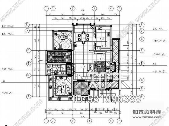 施工图双层简欧风格别墅设计图cad施工图下载【ID:531996389】