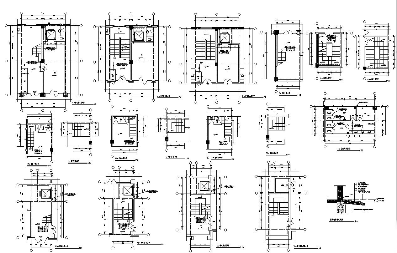 [宁夏]三层伊斯兰风格框架结构商业广场建筑施工图（含效...cad施工图下载【ID:166553121】