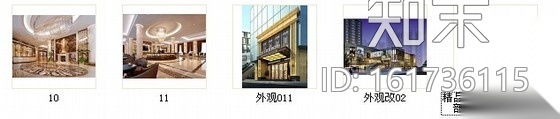 精品豪华欧式风格售楼部室内装修施工图（含效果）cad施工图下载【ID:161736115】