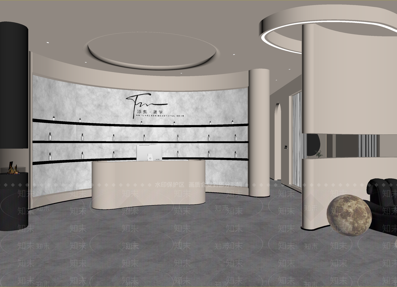 现代美容院3D模型下载【ID:1215161996】