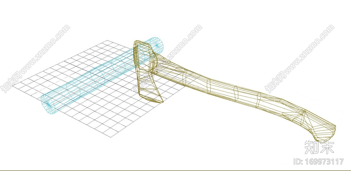 手绘斧头CG模型下载【ID:169973117】