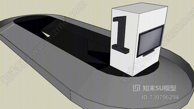 行李传送带SU模型下载【ID:730796294】