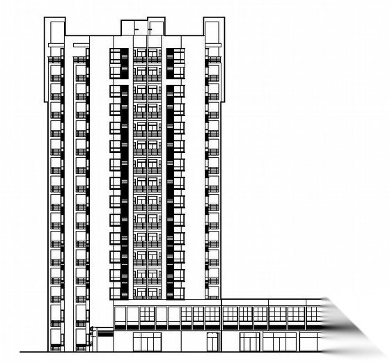 [四川]某电梯公寓小区住宅楼群组团(15栋楼及地下车库和...施工图下载【ID:165137192】