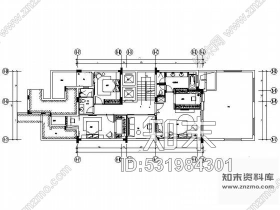 施工图深圳名师设计时尚双层叠加别墅样板房装修施工图含实景cad施工图下载【ID:531984301】