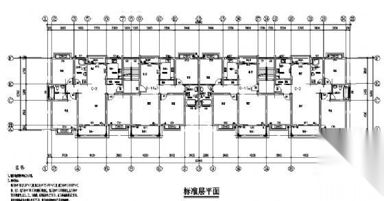 某小区2、3号住宅楼建筑方案图纸cad施工图下载【ID:149849121】