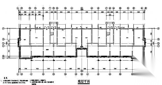 某小区2、3号住宅楼建筑方案图纸cad施工图下载【ID:149849121】