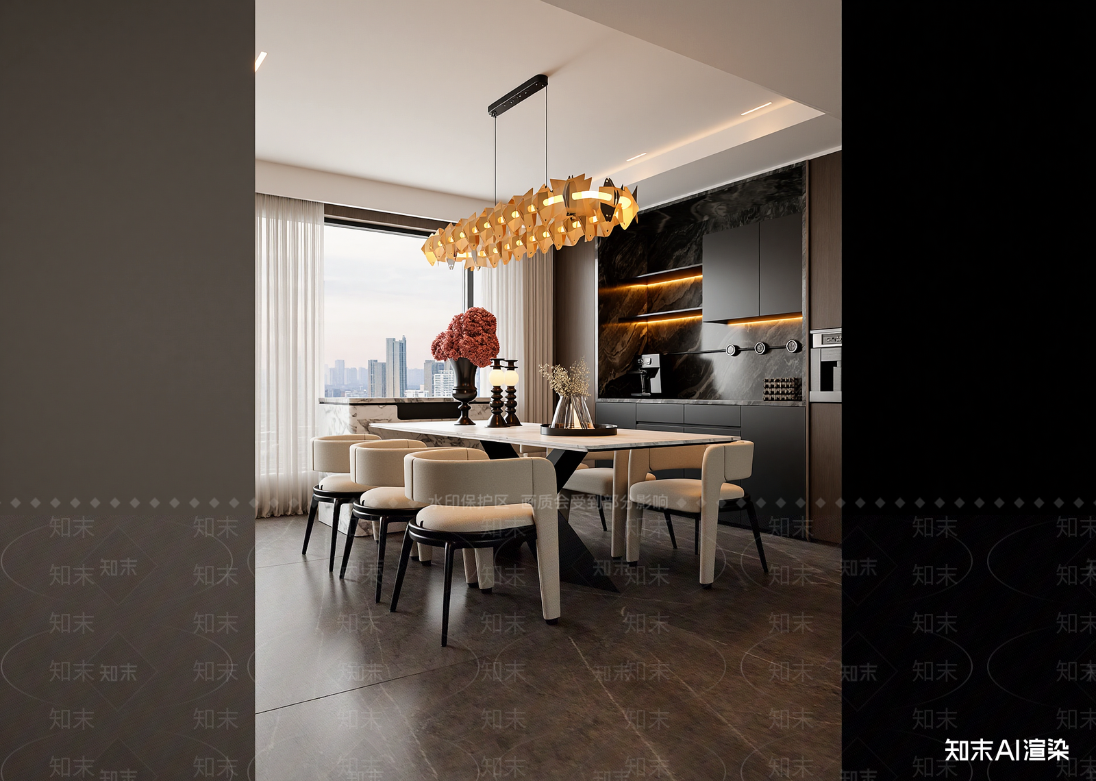 意式酒店餐厅3D模型下载【ID:1215170617】