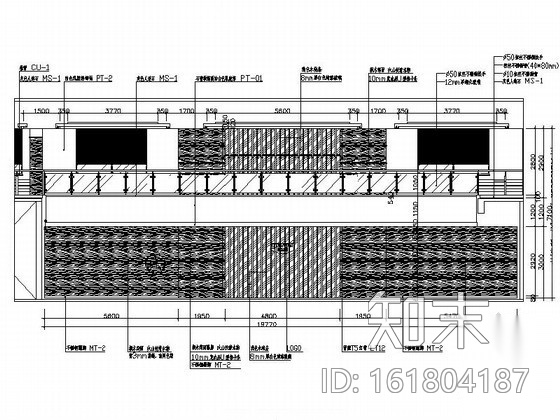 [荆州]某办公楼室内装饰设计方案cad施工图下载【ID:161804187】