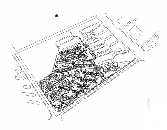 [安徽]高档居住区园林景观工程施工图施工图下载【ID:161089176】