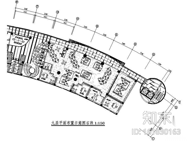 [深圳]某大厦办公楼装修图(含效果)cad施工图下载【ID:161830163】
