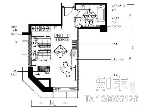 [厦门]某五星酒店三套客房装修图施工图下载【ID:168066128】