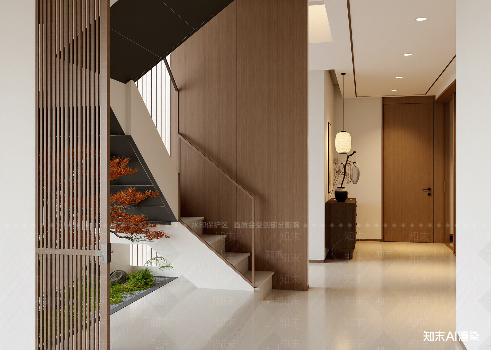 原木玄关3D模型下载【ID:1215135737】