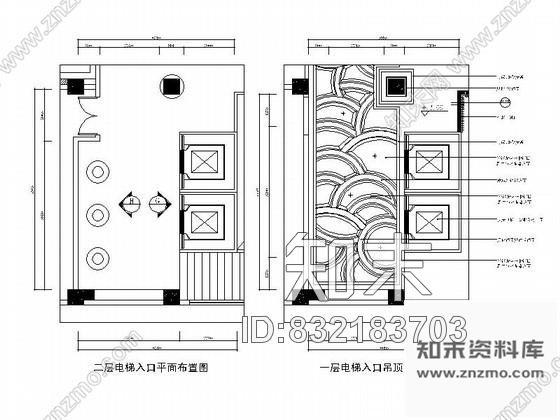 图块/节点夜总会大厅吊顶详图cad施工图下载【ID:832183703】