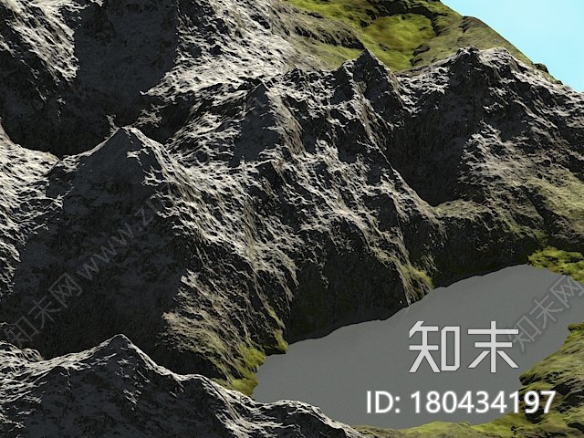 湖泊山地CG模型下载【ID:180434197】