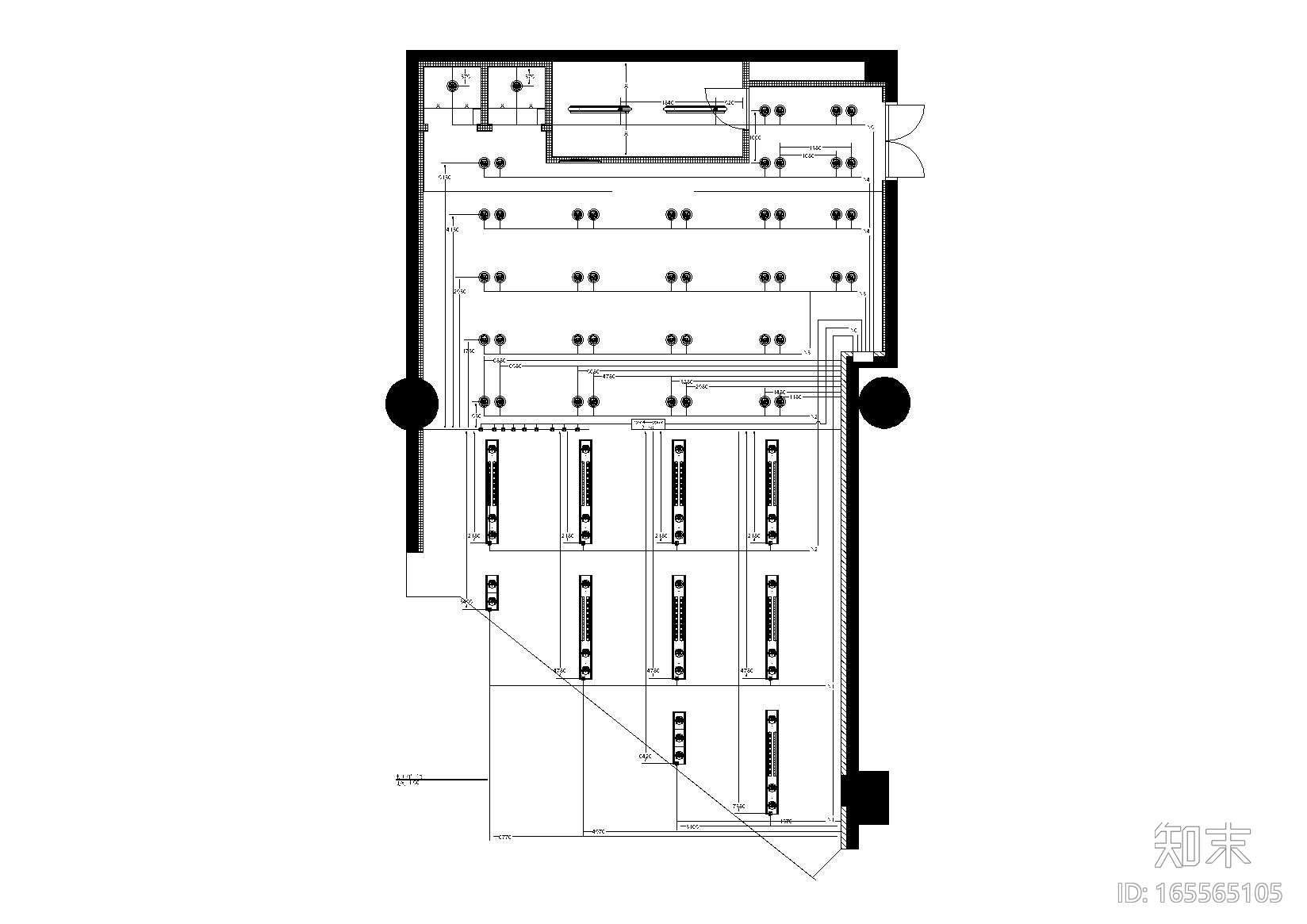 [石家庄]G-STAR RAW北国购物中心店施工图cad施工图下载【ID:165565105】