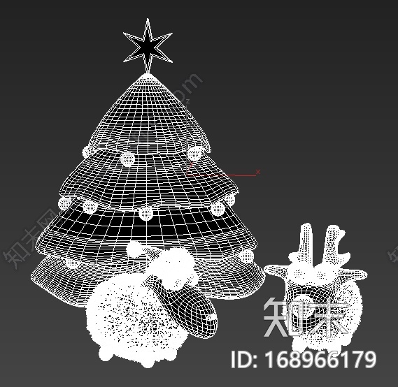 圣诞小树CG模型下载【ID:168966179】