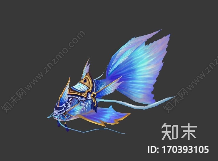 金鱼坐骑CG模型下载【ID:170393105】