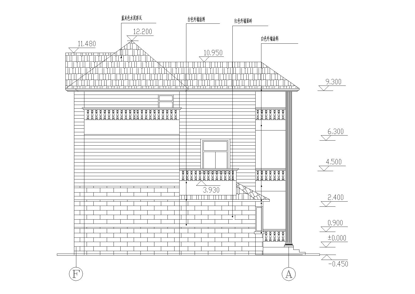 [浙江]绍兴上虞农村三层住宅建筑施工图cad施工图下载【ID:166229154】