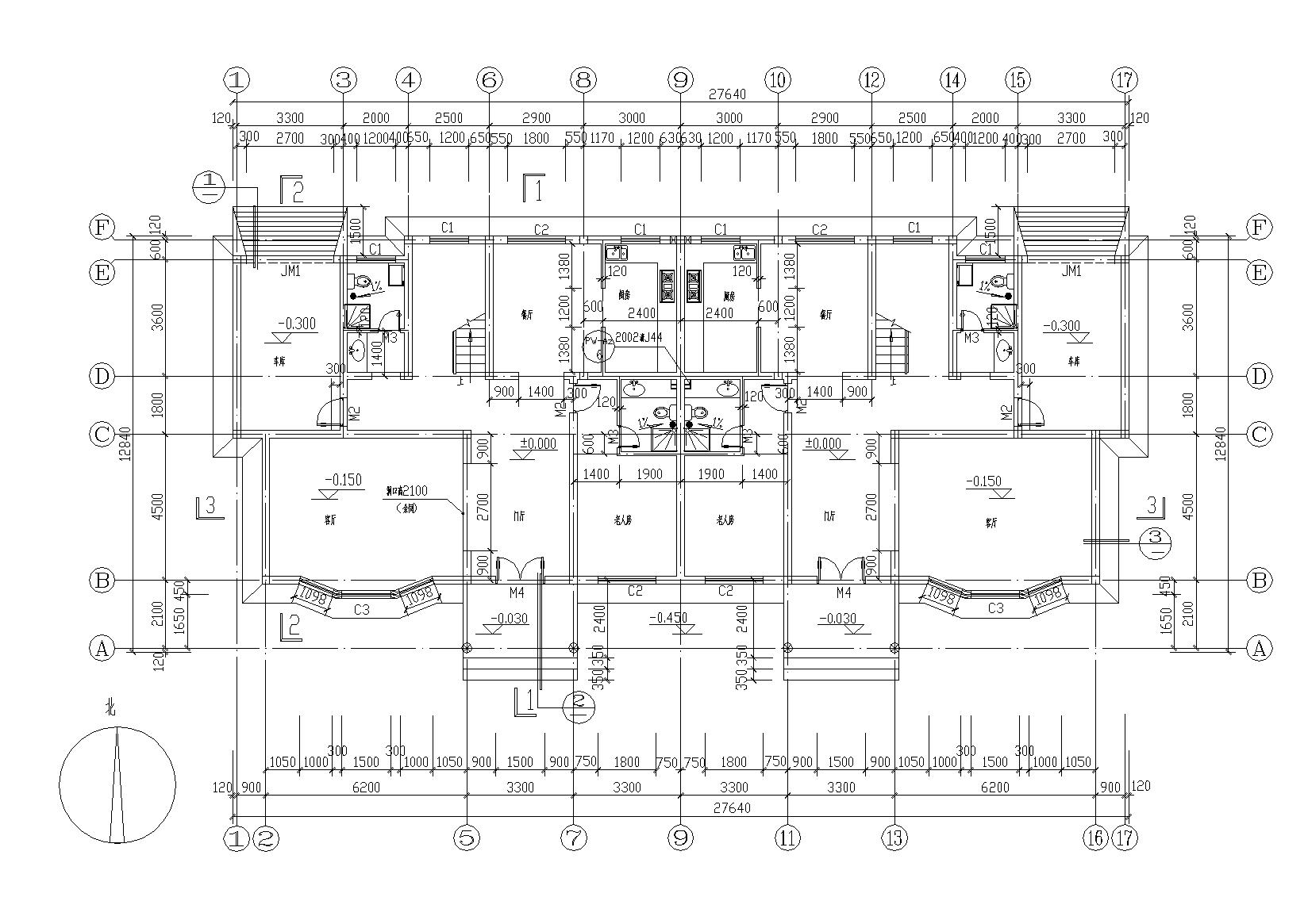 [浙江]绍兴上虞农村三层住宅建筑施工图cad施工图下载【ID:166229154】