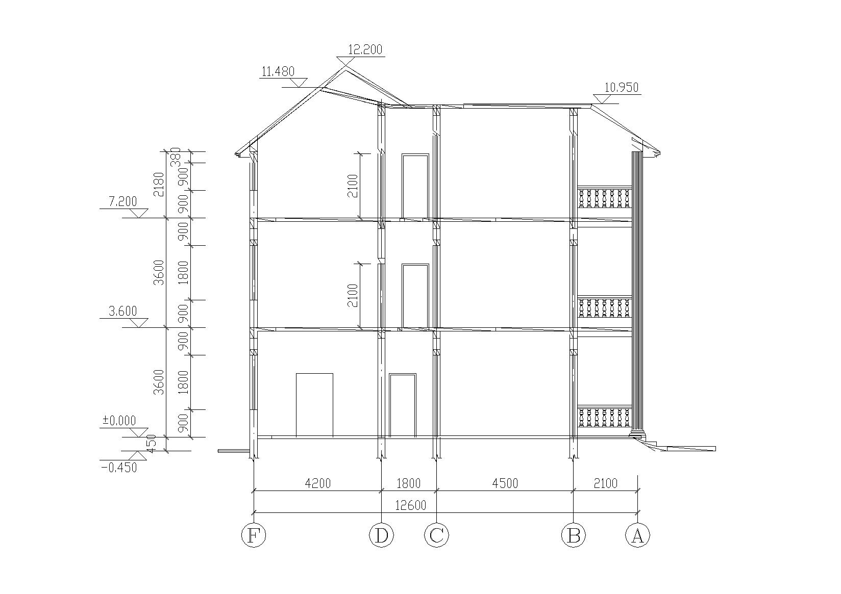 [浙江]绍兴上虞农村三层住宅建筑施工图cad施工图下载【ID:166229154】