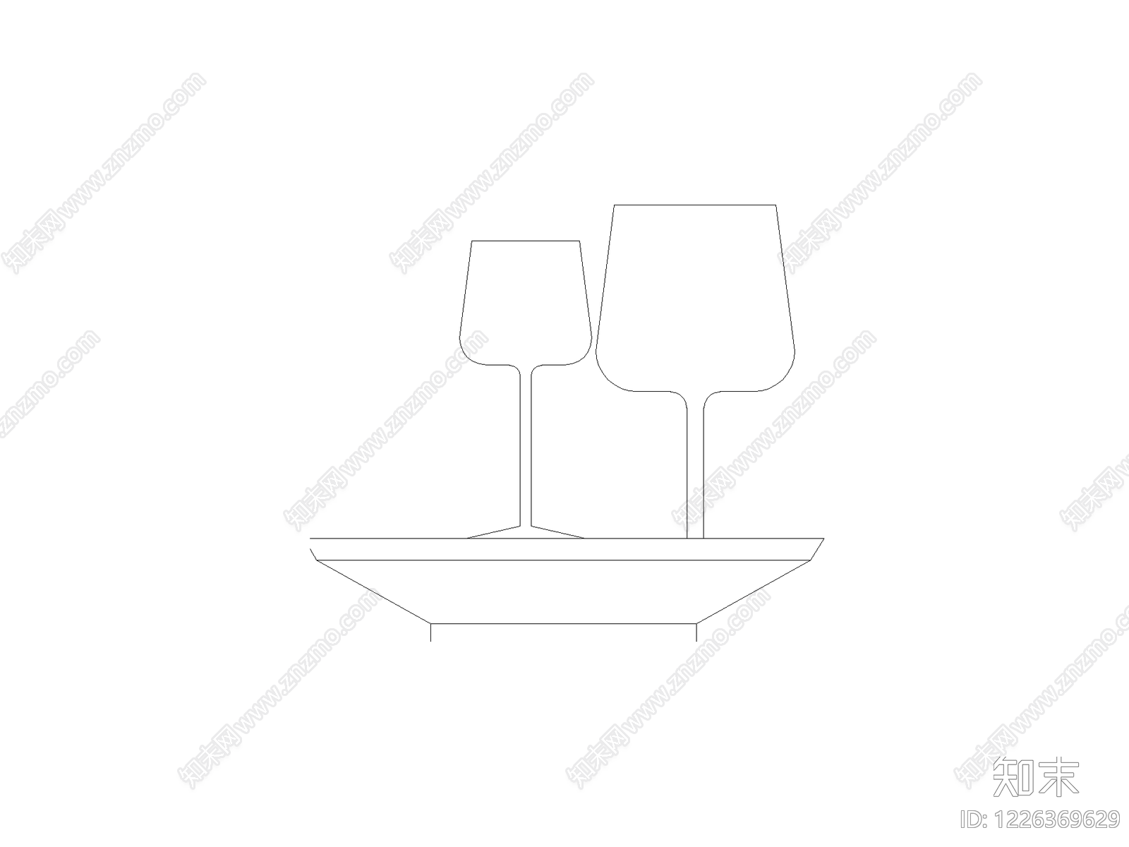 摆件cad施工图下载【ID:1226369629】