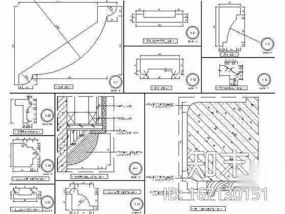 [重庆]奢华典雅欧式双层别墅室内装修图（含实景）cad施工图下载【ID:167130151】