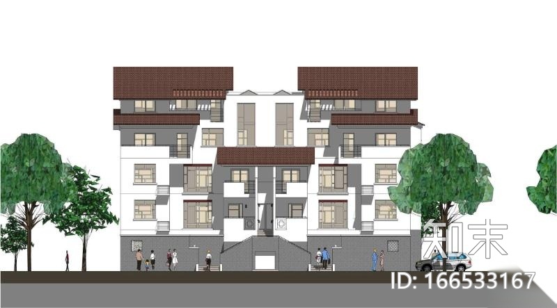 [天津]生态小镇居住区景观设计方案cad施工图下载【ID:166533167】