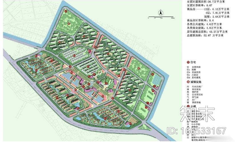 [天津]生态小镇居住区景观设计方案cad施工图下载【ID:166533167】